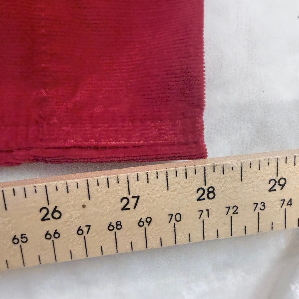 Talbots Red Corduroy Wide Leg Pants High Rise Size 16 NWT 57316321 - Picture 7 of 7